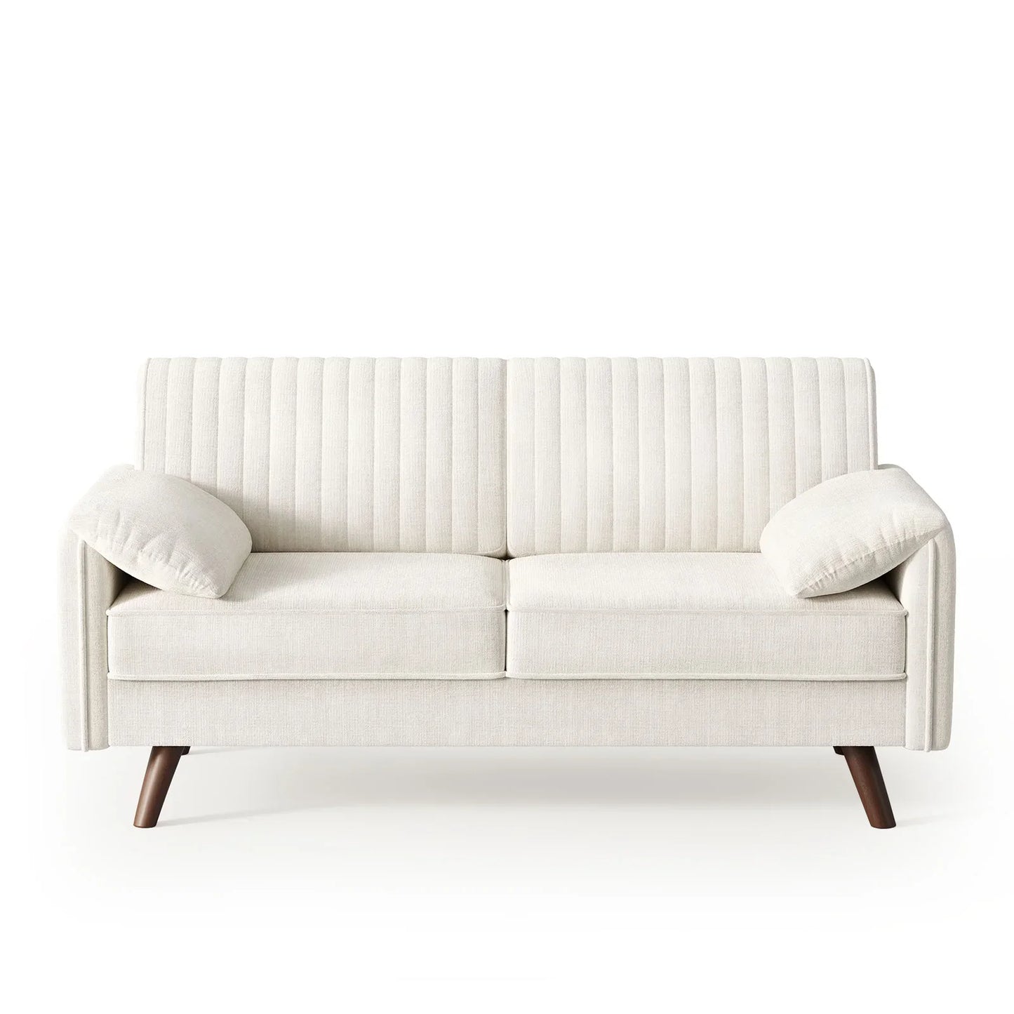 64.5" Loveseat Sofa, Chenille Loveseat, Small Couch for Living Room,  Love Seat