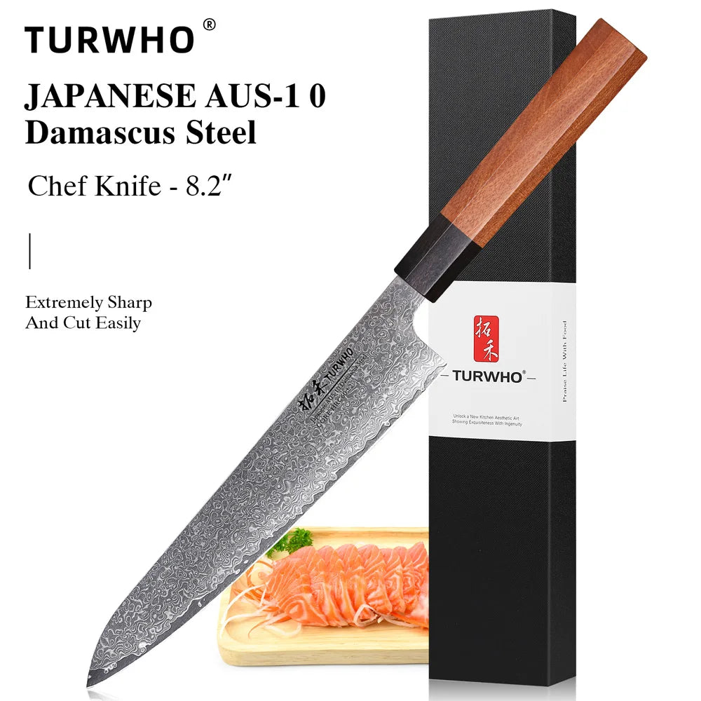 TURWHO Hand Forged Japanese Steel Kitchen Knives