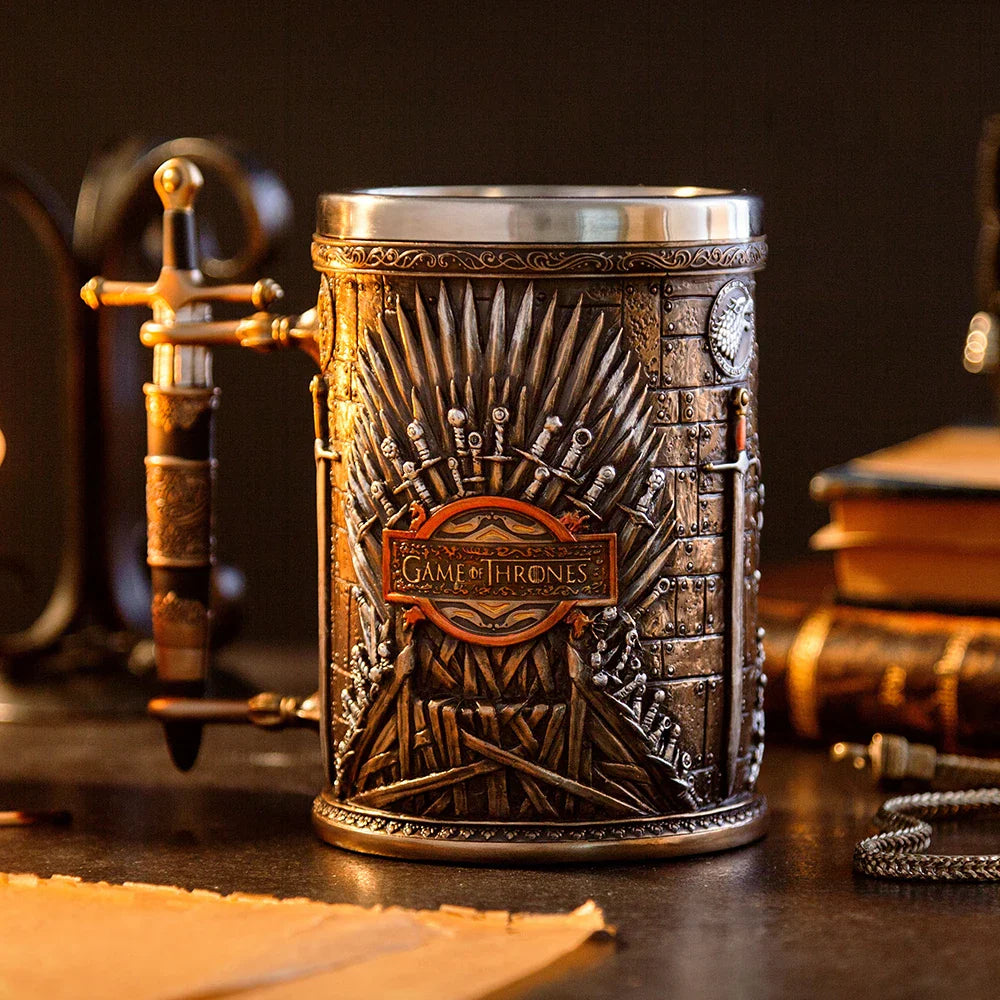 GOT Mugs Stainless Steel and Resin Beer Mug