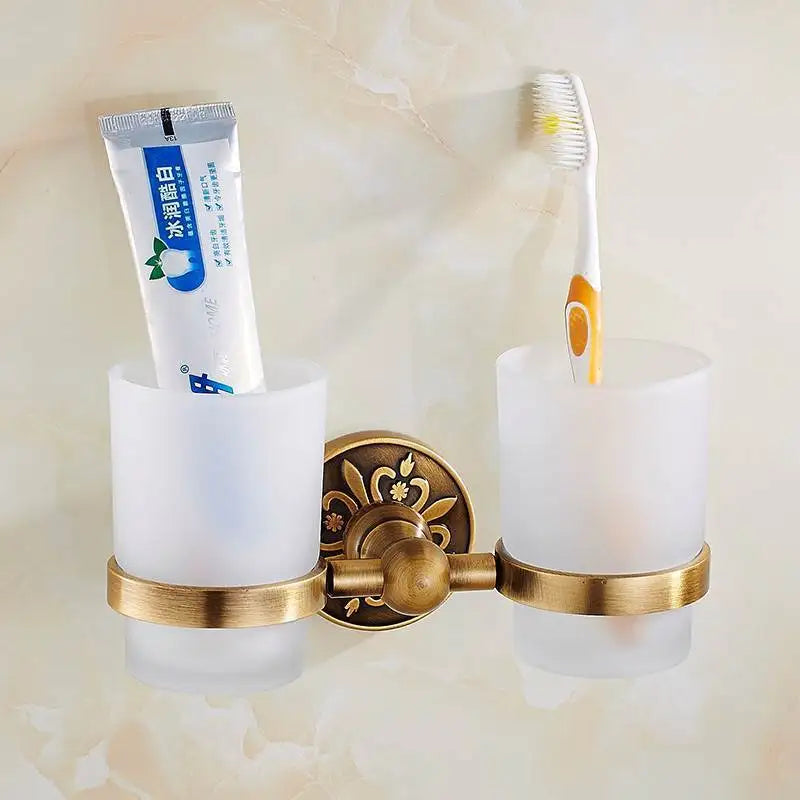 Tuqiu Antique Bathroom Hardware Towel Rack,Paper holder Toilet Brush Holder,hooks