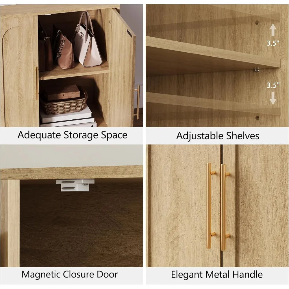 Sideboard Buffet Cabinet with Storage Modern Accent Cabinet
