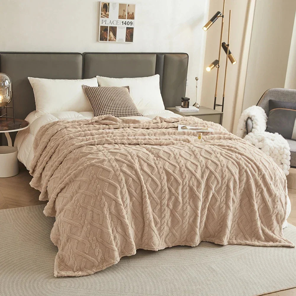 Fluffy Coral Velvet Blanket
