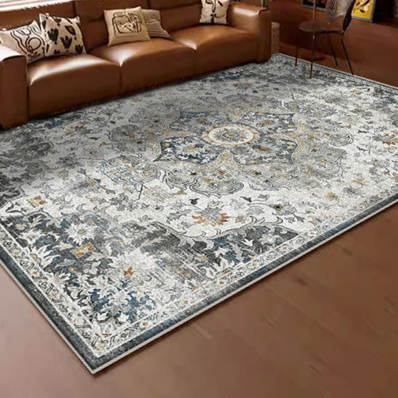 American Retro Style Carpets for Living Room Plush Carpet