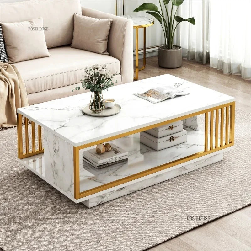 Italian Coffee Table Minimalist Square Nordic Tea  Table Living Room Furniture
