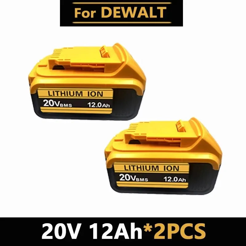 For DeWal Original 20V 12.0Ah MAX Battery Power Tool Replacement For DeWalt 20V 6A 18Volt 20v Battery.