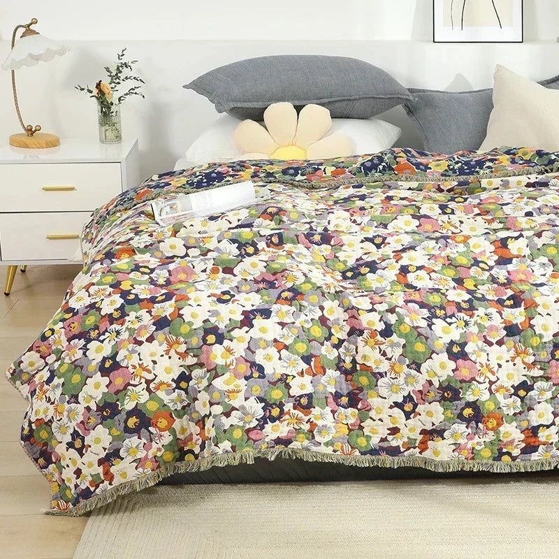 Nordic throw blanket for beds