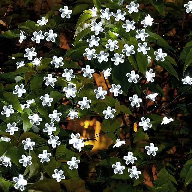 Solar Cherry Garden Blossom Flower Lights