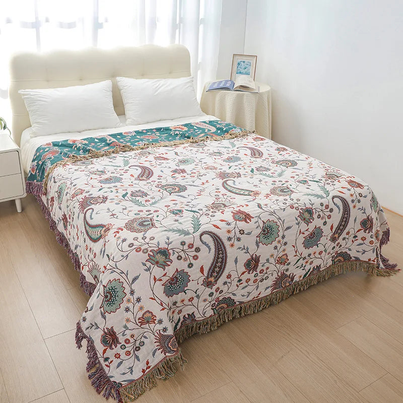 Nordic throw blanket for beds