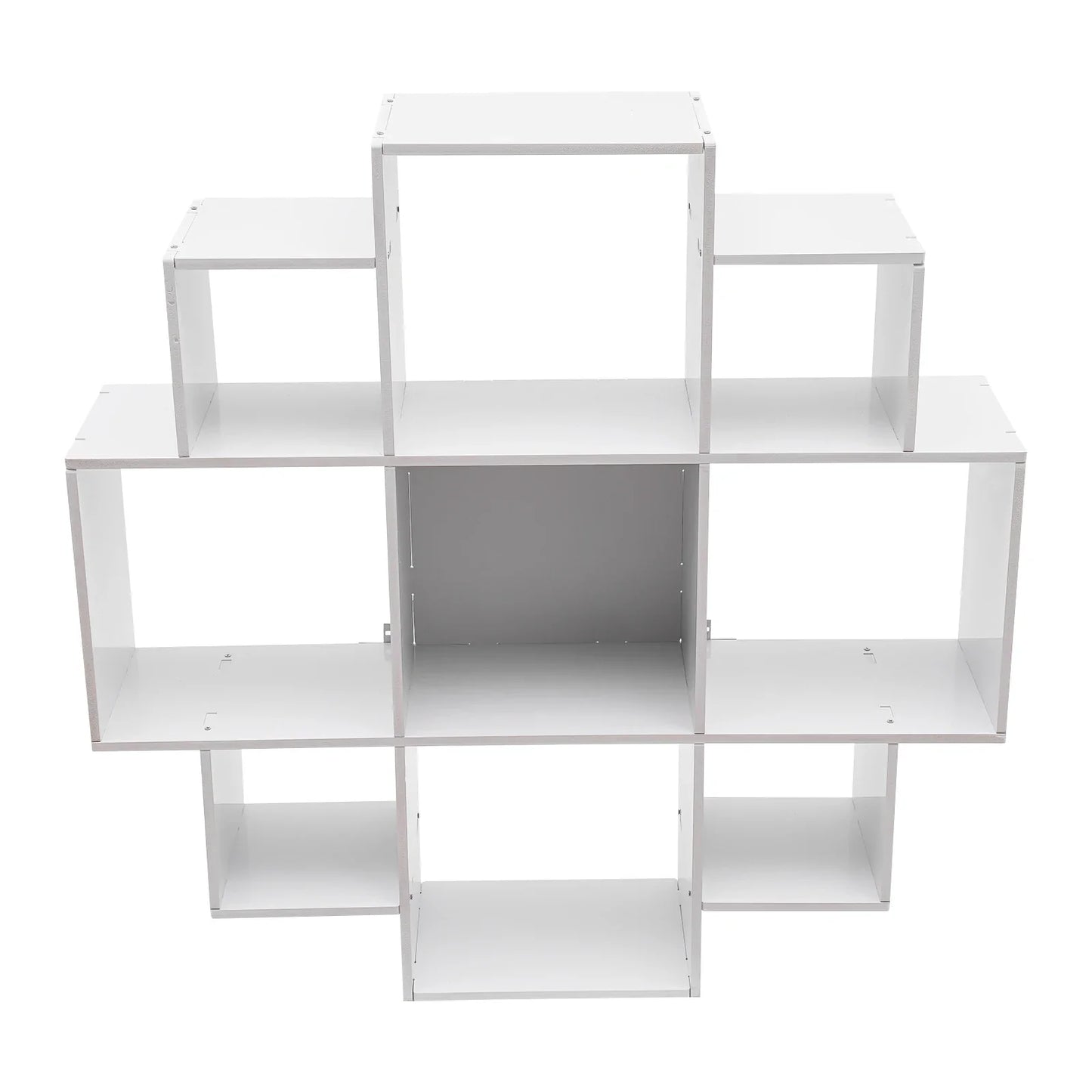 Wall Mounted Irregular Multi-Cube Bookcase, 3-Tier Floating Shelf with 30kg/66lb Load Capacity