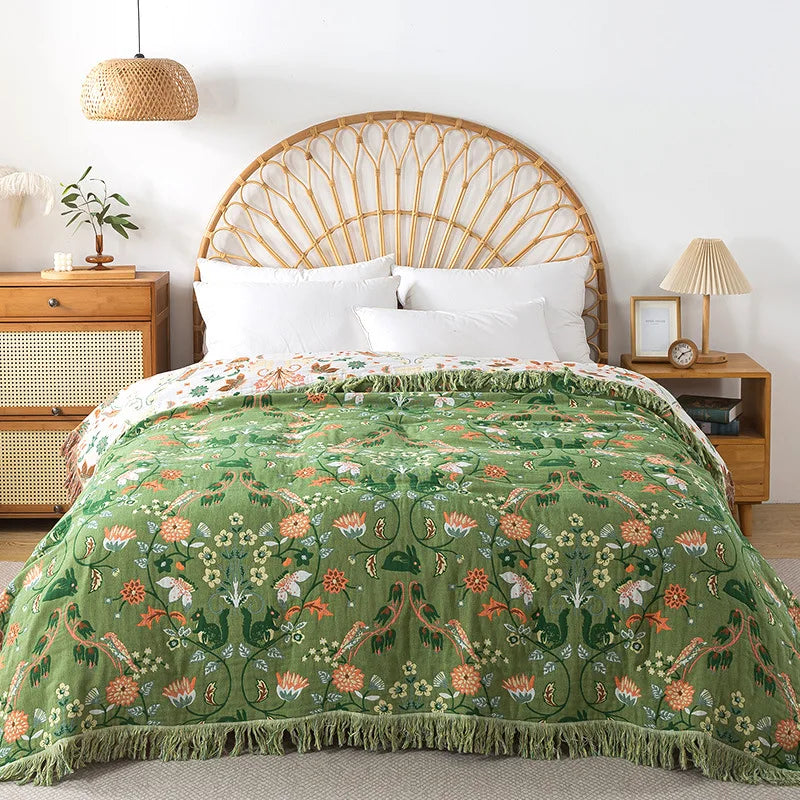 Nordic throw blanket for beds