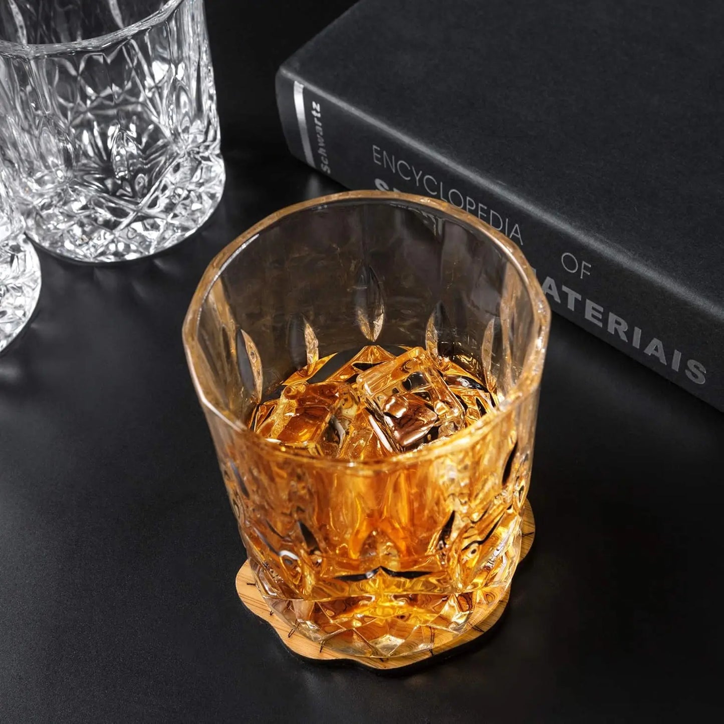 10 Oz Rocks Whiskey Glasses Set of 4 with Luxury Box - Ideal for Scotch, Bourbon, Cocktails - Perfect Men's Gift