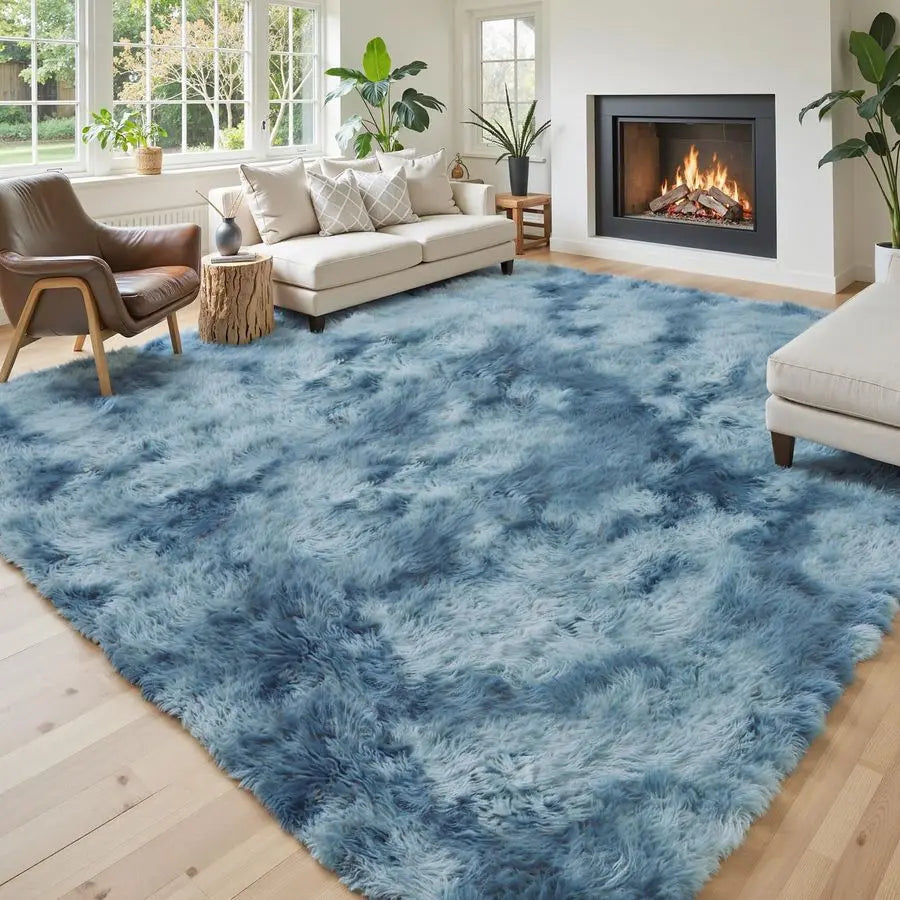 Area Rugs for Living Room Bedroom Fluffy, Large Area Rug  Soft Plush Furry Bedside Rug, Area Rugs