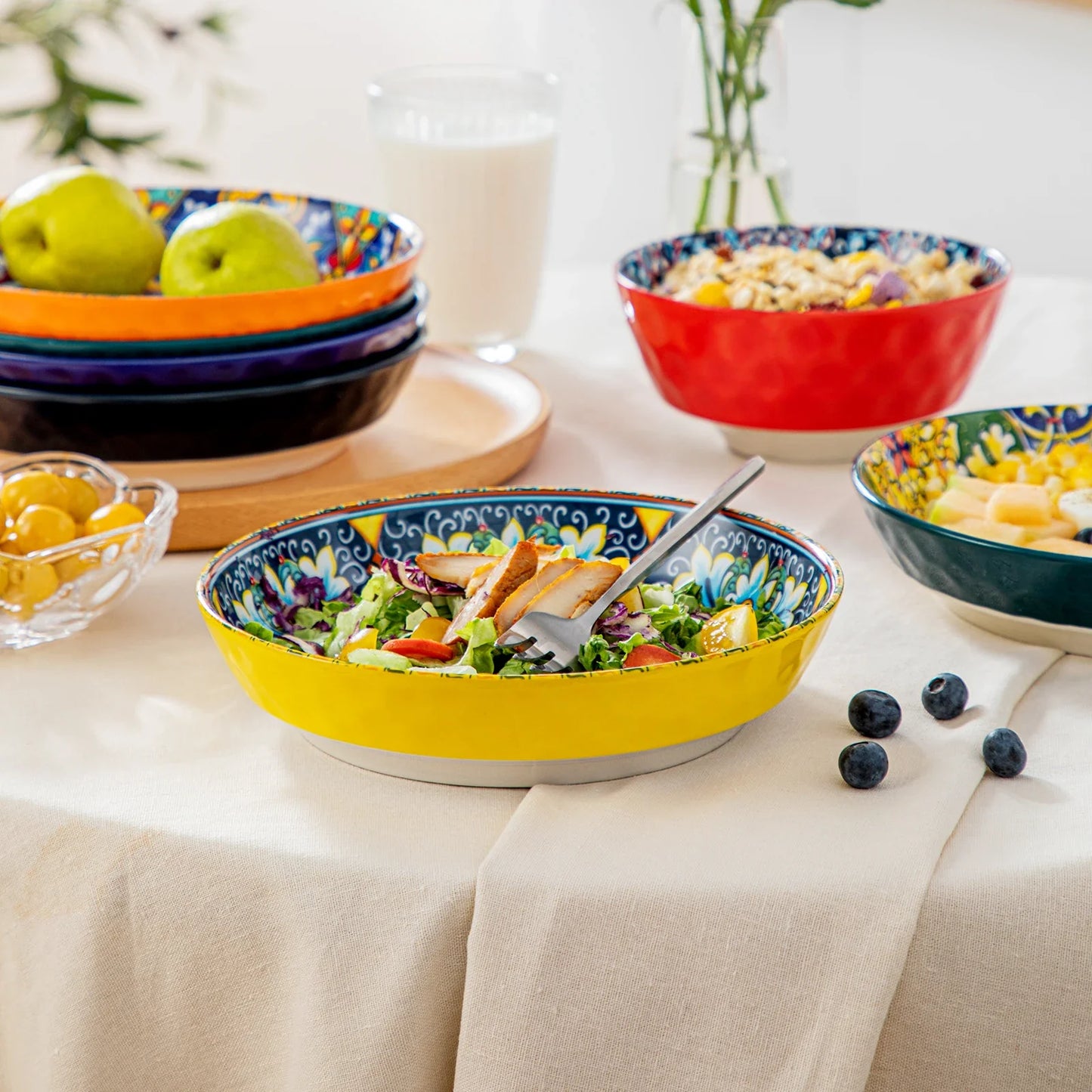 vancasso 12/16/18/24 Piece Ceramic Dinnerware Set For 6