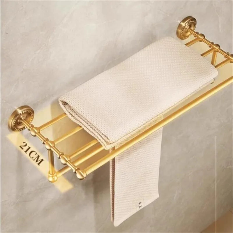 Bathroom Accessories Brass Antique Towel Rack,Paper holder Toilet Brush Holder,Towel Hanger Bath Hardware