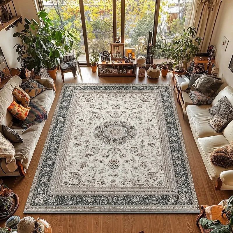 RAKKS Retro Style Rugs for Bedroom Large Area Living Room Decoration