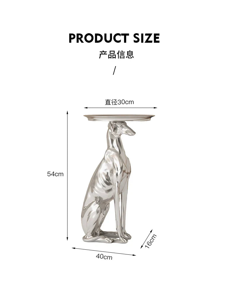 Dog Statue Sculpture, Coffee Table, Living Room Decoration,