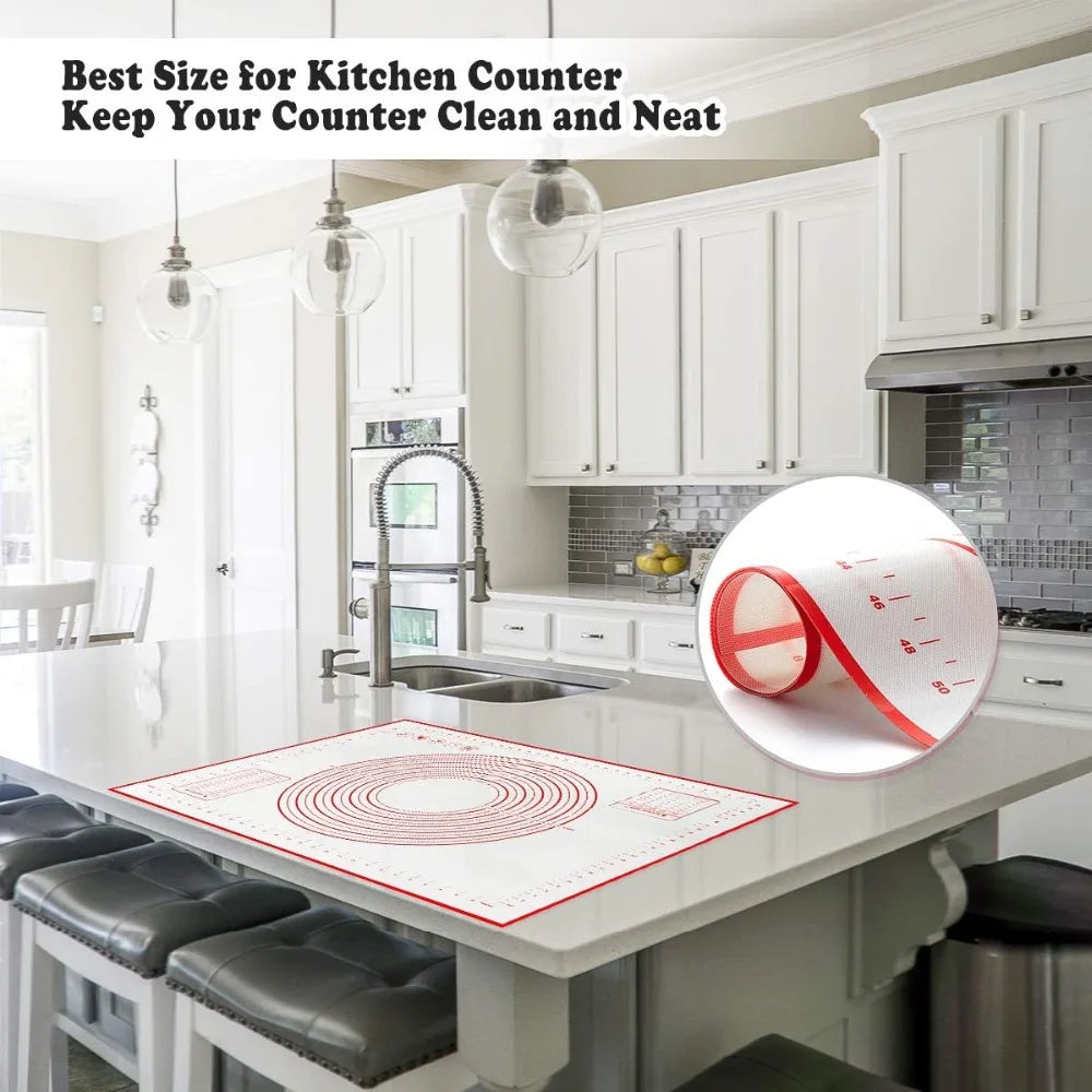 UNTIOR 1PCS Silicone Baking Mat Kneading Pad Dough Mat