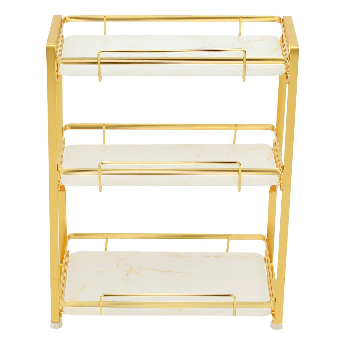 3 Tier Bathroom Countertop Organizer, with Small Storage Basket for Skincare Makeup