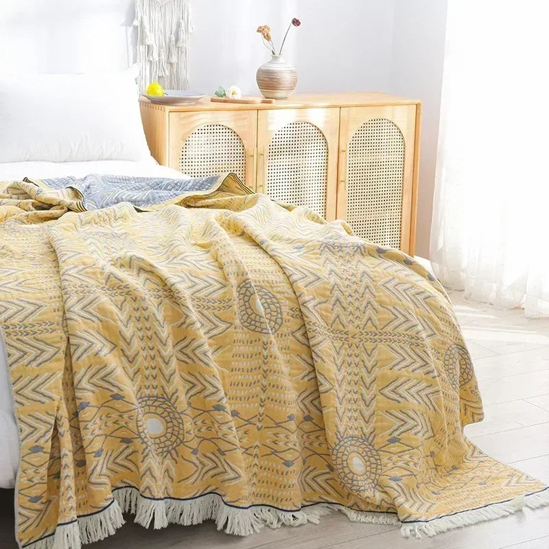 Nordic throw blanket for beds