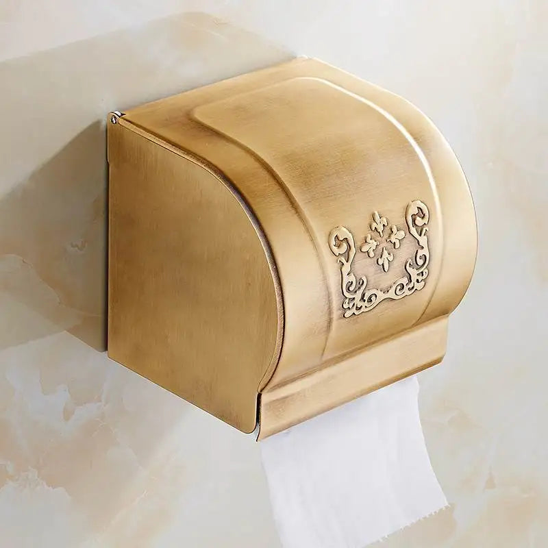 Tuqiu Antique Bathroom Hardware Towel Rack,Paper holder Toilet Brush Holder,hooks