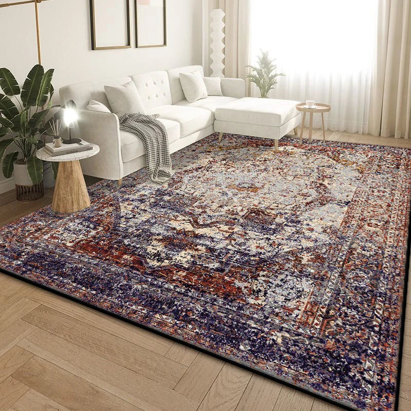 Retro Carpets for Living Room  Persian Design Rugs Large Size Non-slip Rug