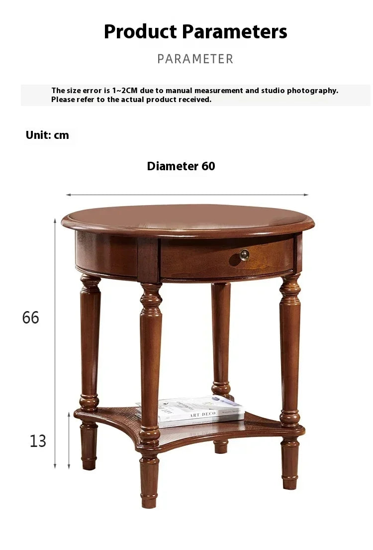 Elegant Center  Wooden Furniture Living Room Corner Sofa Side Coffee