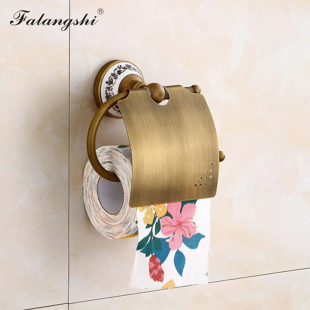 Porcelain Base Bathroom Hardware Set