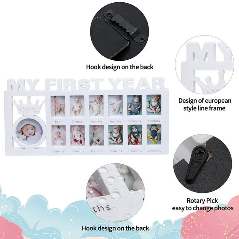 1Pc Infant First Year Picture Frame