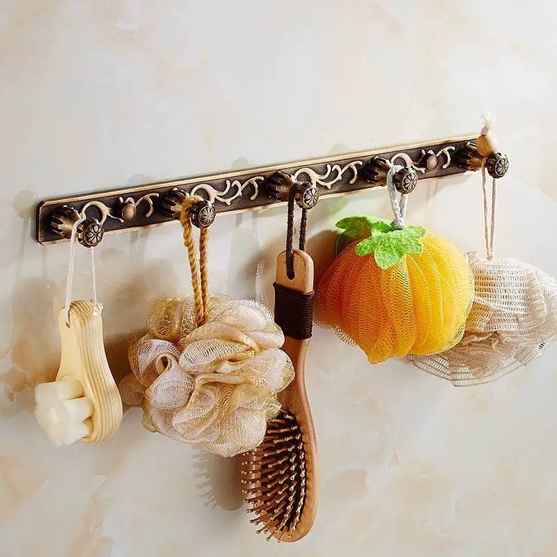 Tuqiu Antique Bathroom Hardware Towel Rack,Paper holder Toilet Brush Holder,hooks