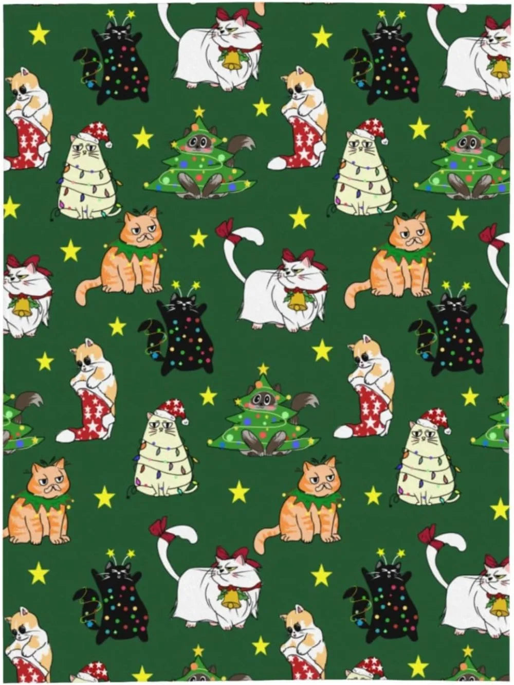 Cute Cat Throw Blanket