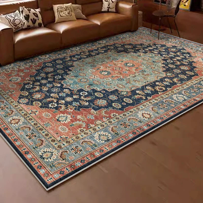 American Retro Style Carpets for Living Room Plush Carpet