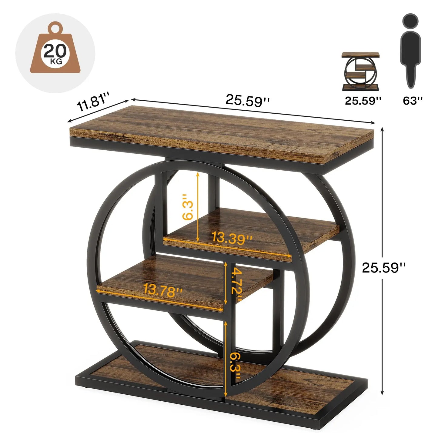 Tribesigns End Table for Living Room,