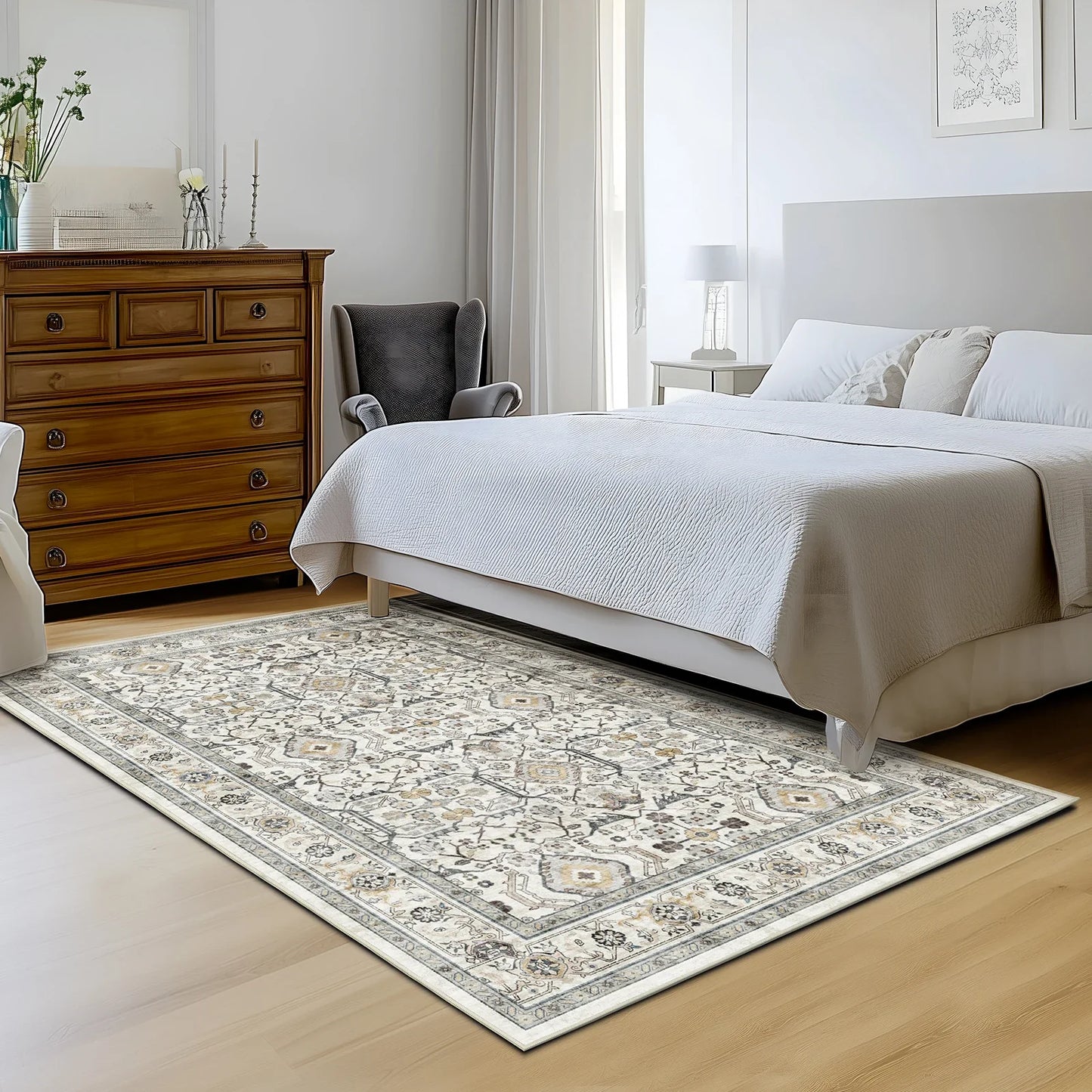 Retro  Turkish Persian Rug for Living Room Bedroom
