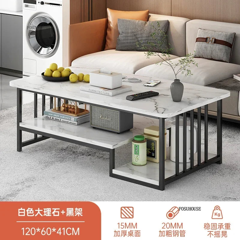 Italian Coffee Table Minimalist Square Nordic Tea  Table Living Room Furniture