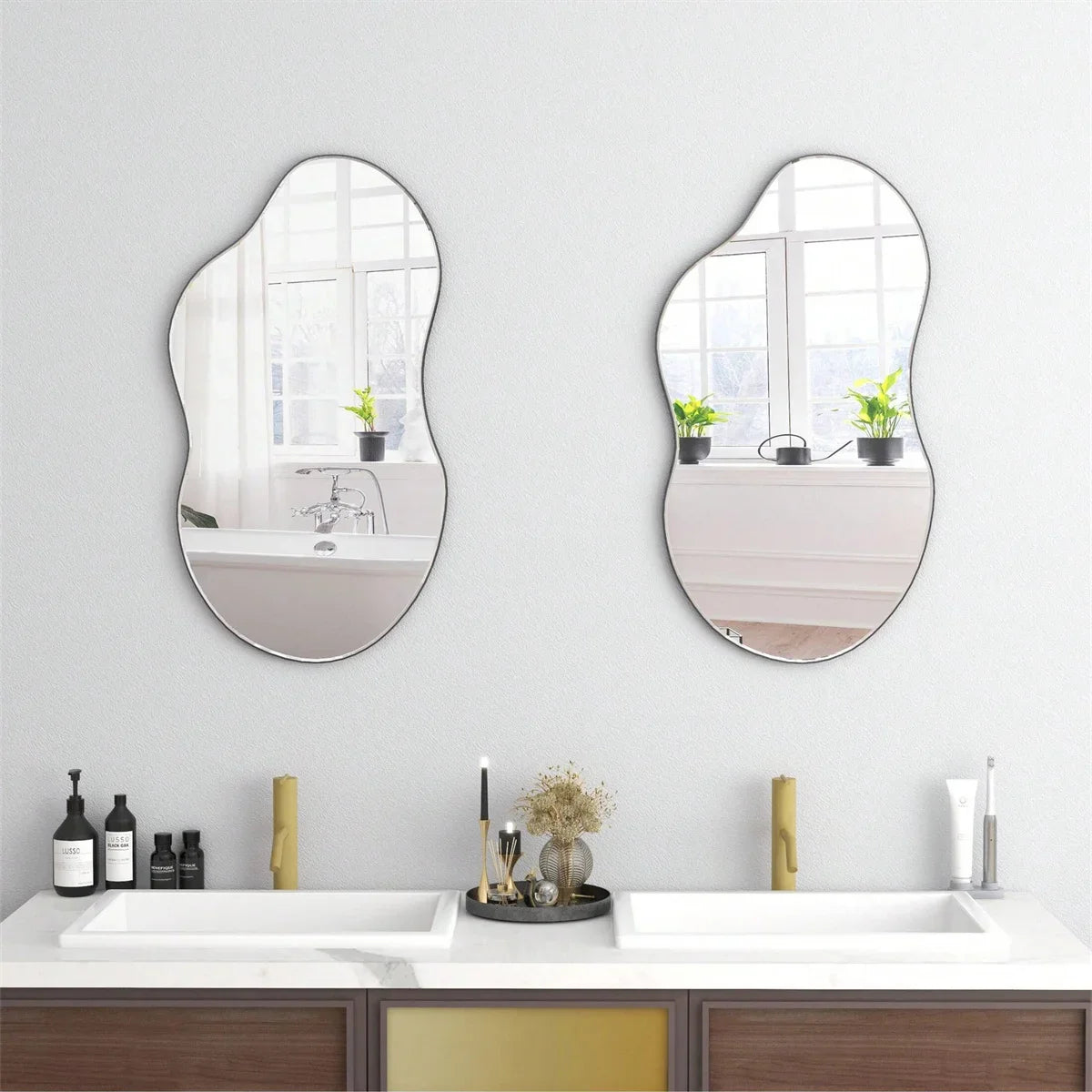 1pc Irregular Wall Mirror For Home Decoration, Room, Bathroom Living Room