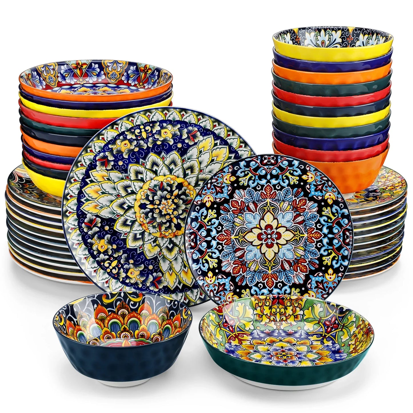 vancasso 12/16/18/24 Piece Ceramic Dinnerware Set For 6