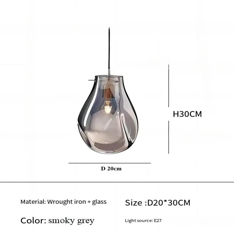 Modern Creative Colorful Glass Chandelier Contemporary Irregular Shape