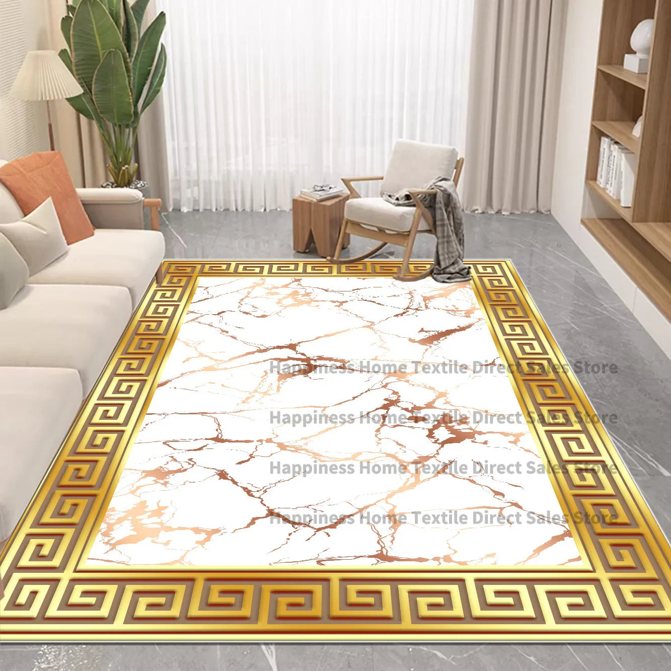 Nordic Luxury Style Carpet in The Living Room Decor Rugs