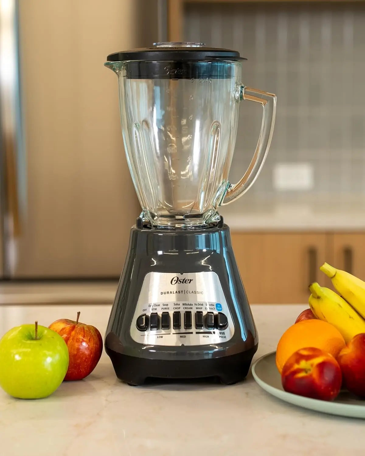 Classic Series 8-Speed Blender with 6-Cup Glass Jar, Gray
