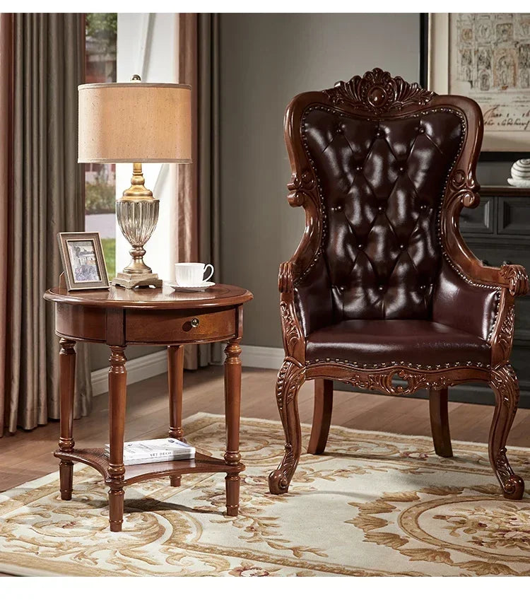 Elegant Center  Wooden Furniture Living Room Corner Sofa Side Coffee