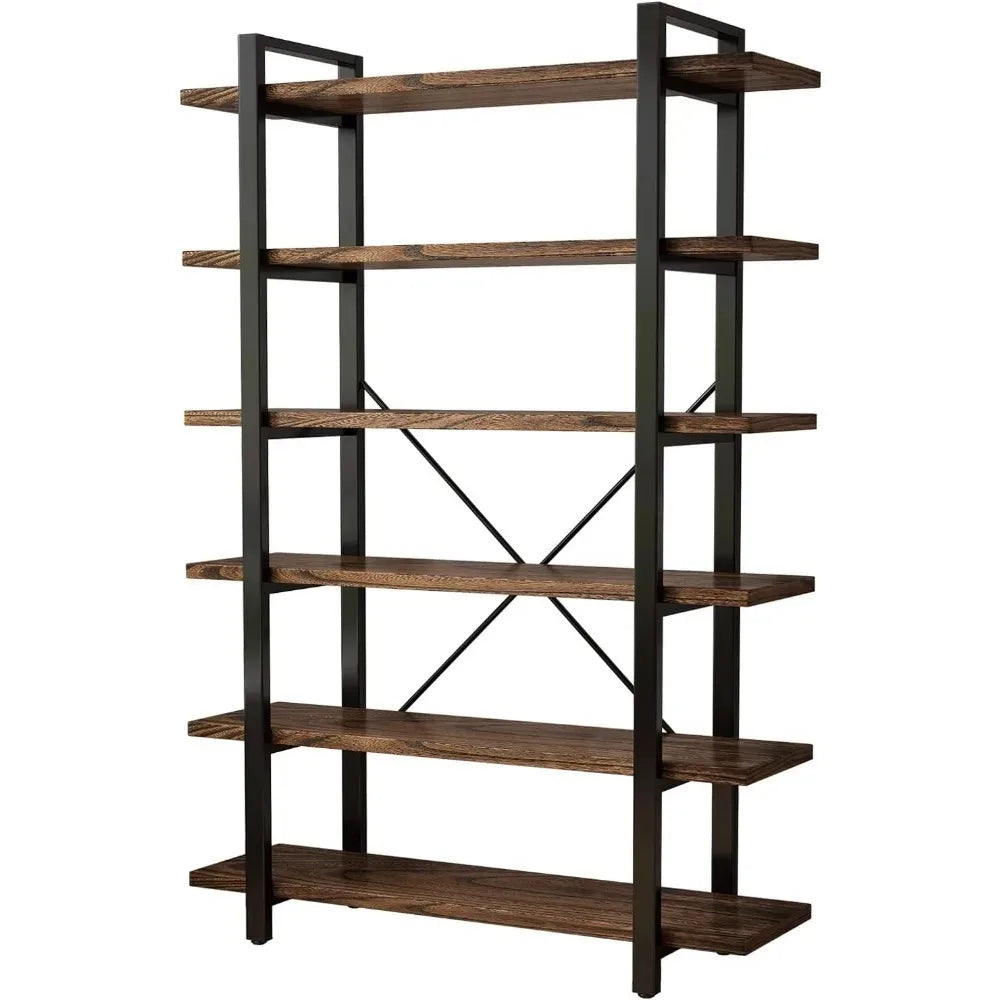 Solid Wood Bookcase and Book Shelves