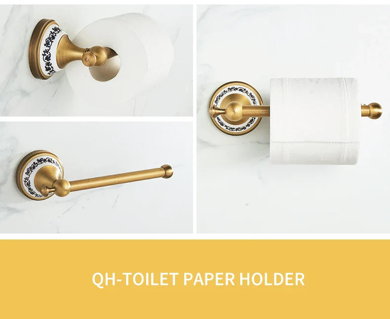 Antique Bronze Bathroom Hardware Set