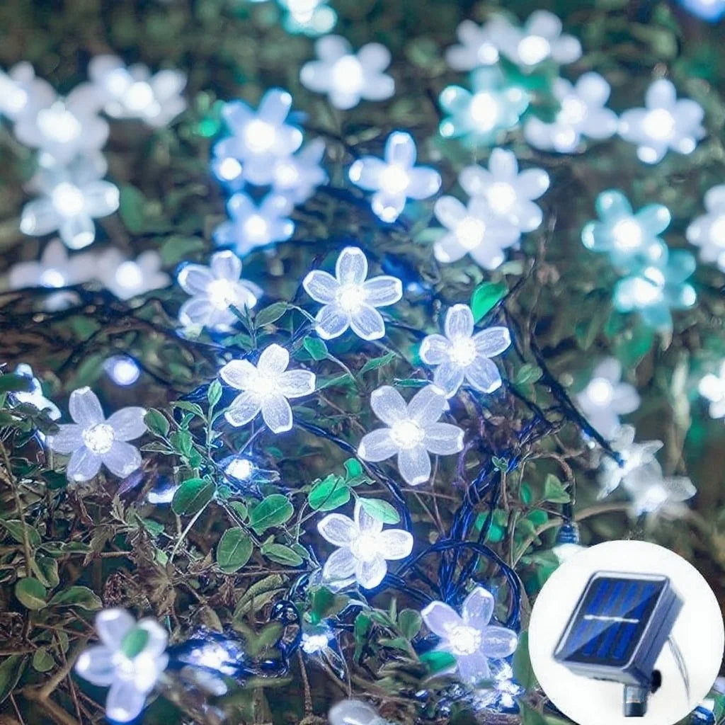 Solar Cherry Garden Blossom Flower Lights