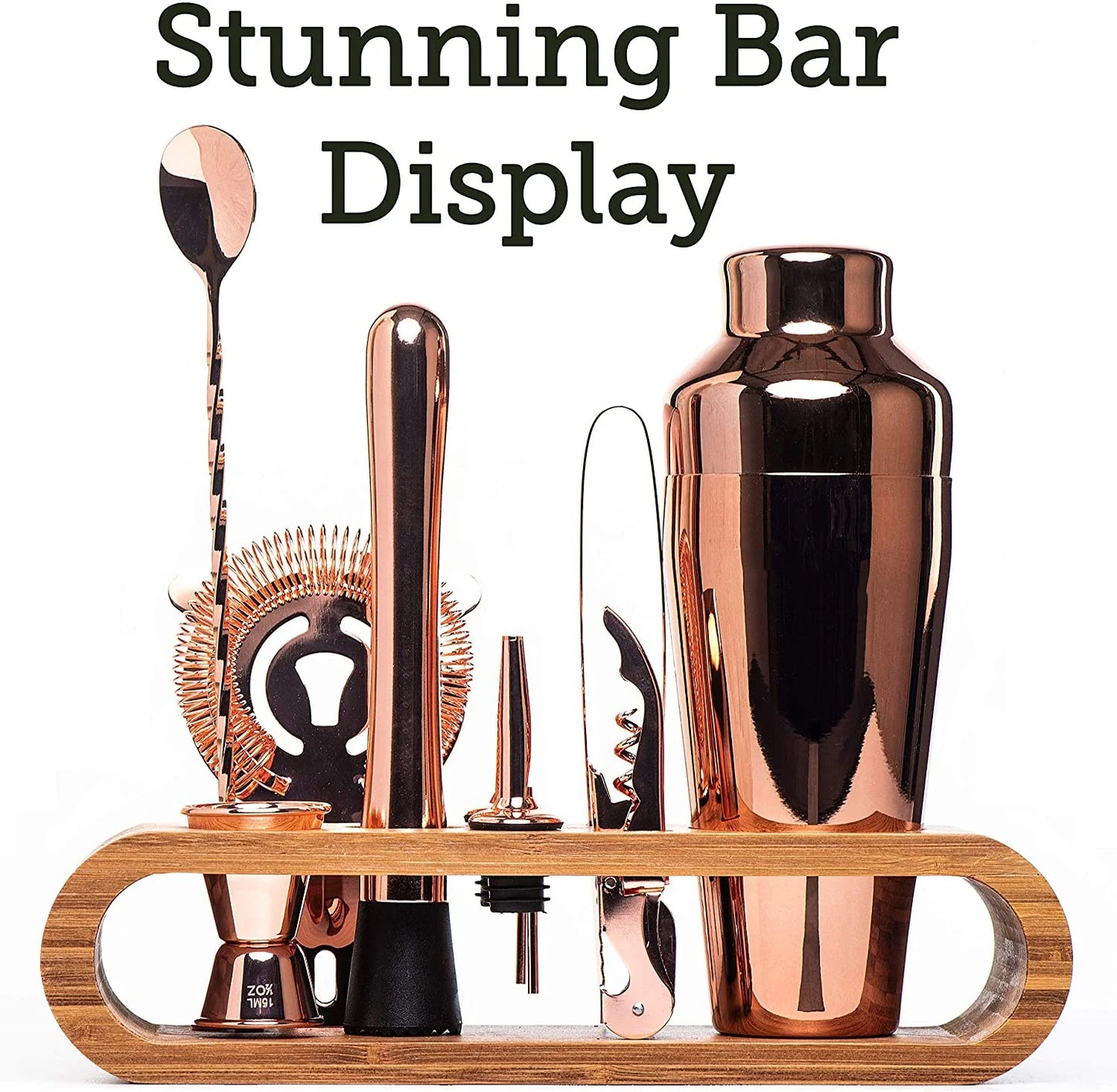 Cocktail Bar set Mixology Bartender Kit: 10-Piece Bar Tool Set