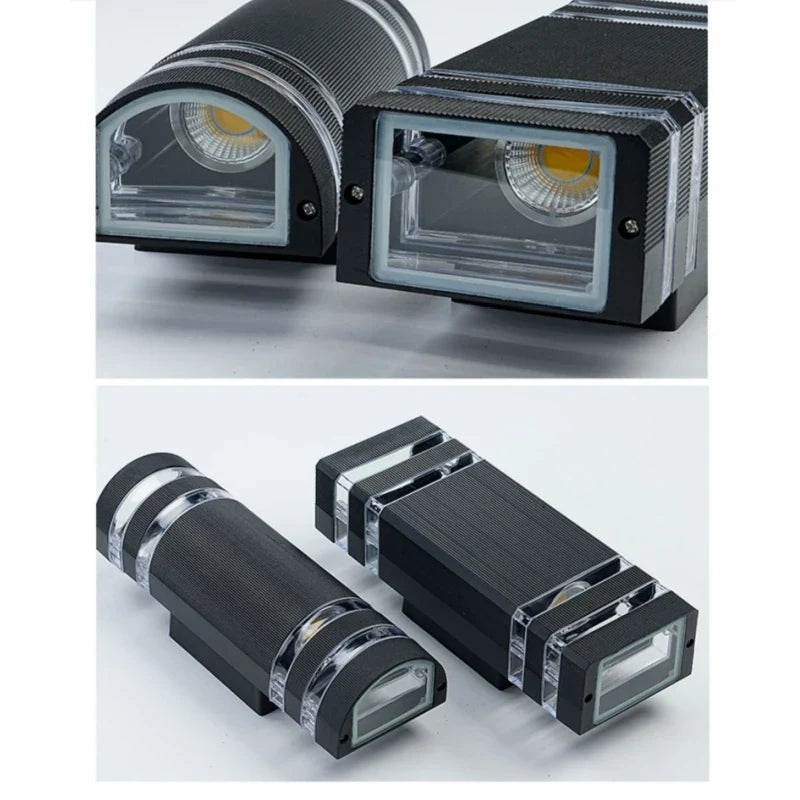 Outdoor wall lights Exterior wall waterproof lUpper and lower double-headed pillars Outdoor light