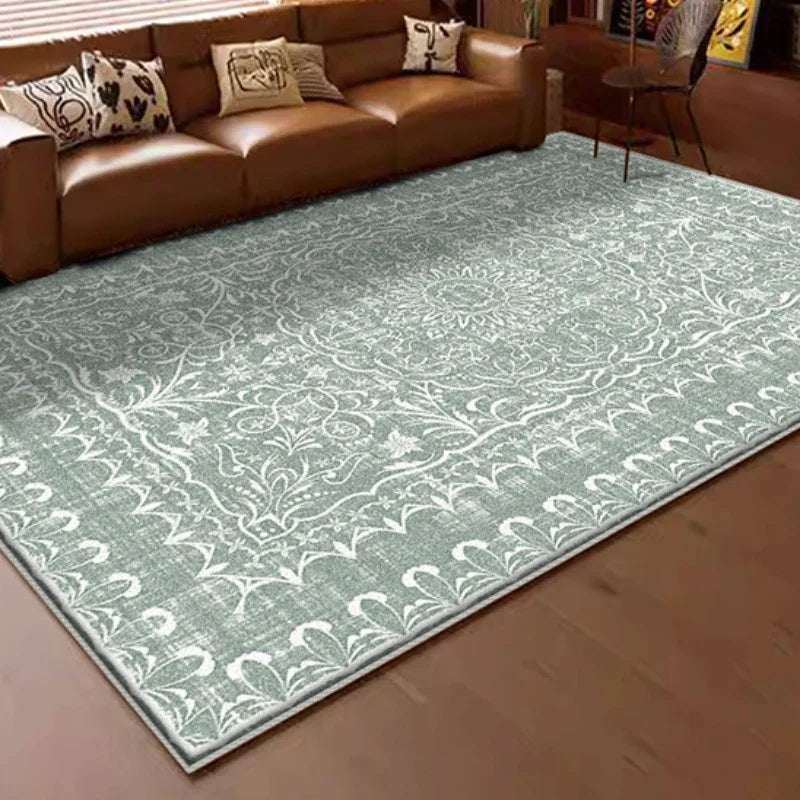 American Retro Style Carpets for Living Room Plush Carpet