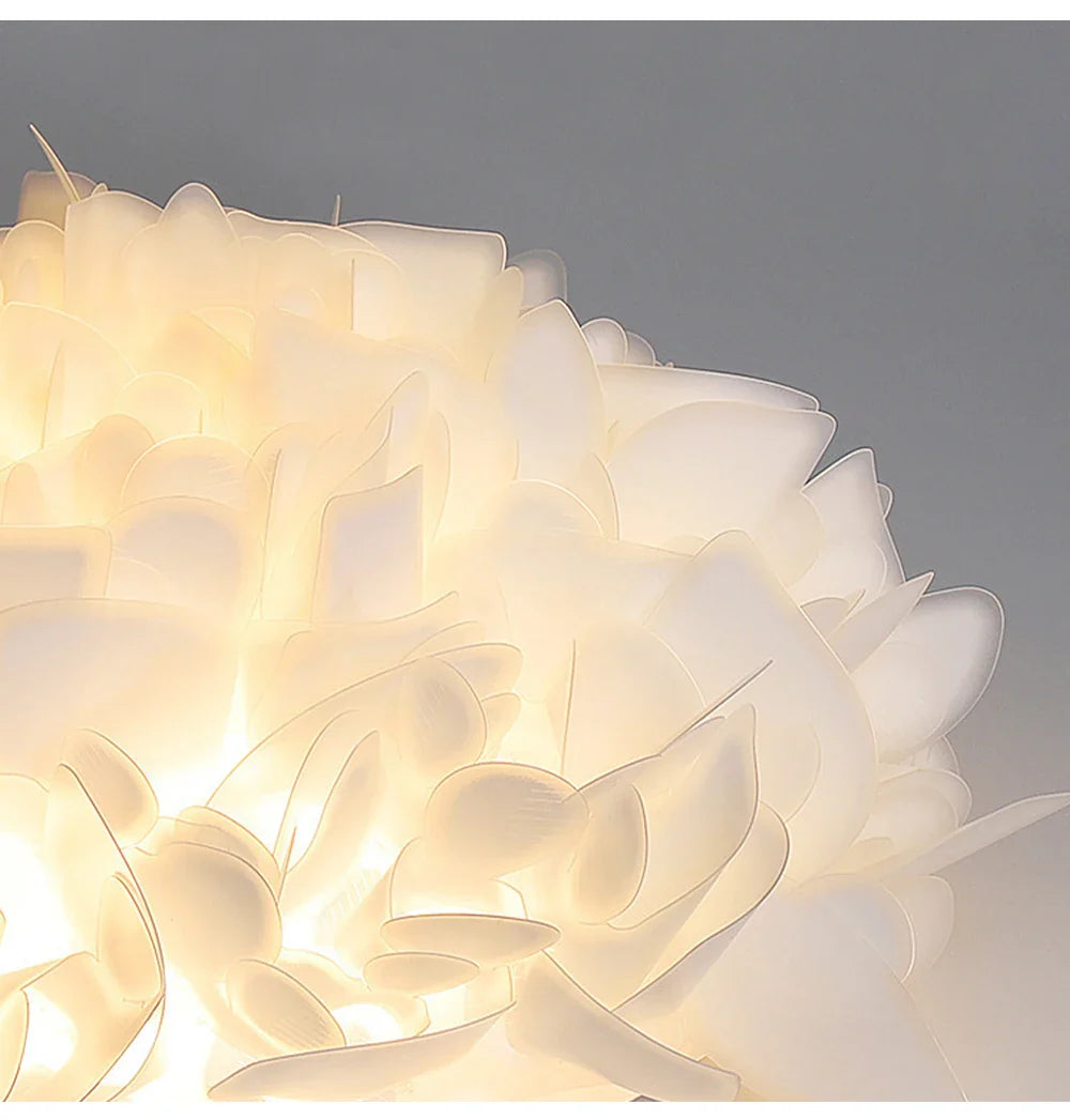 Exquisite Leaves Dimmable LED Ceiling Lights White Remote Control