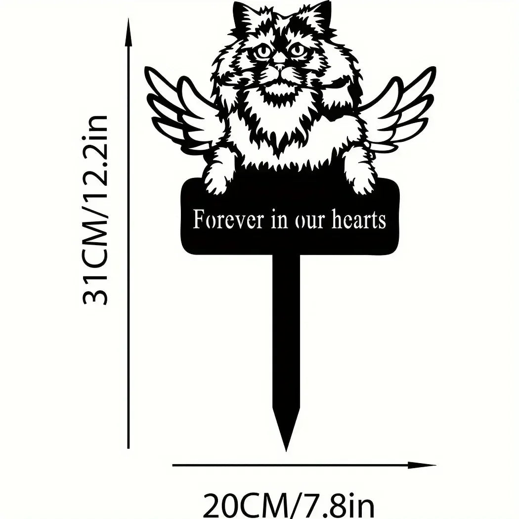 Exclusive Cute Cat Garden Decorative Silhouette -Perfect Outdoor Statues for Garden