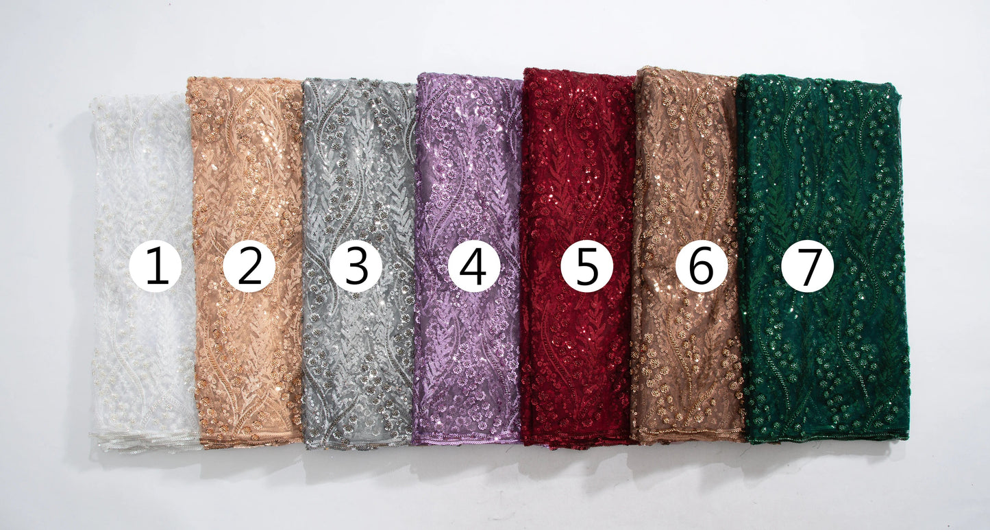 SJD LACE French Mesh Bridal Lace Fabric