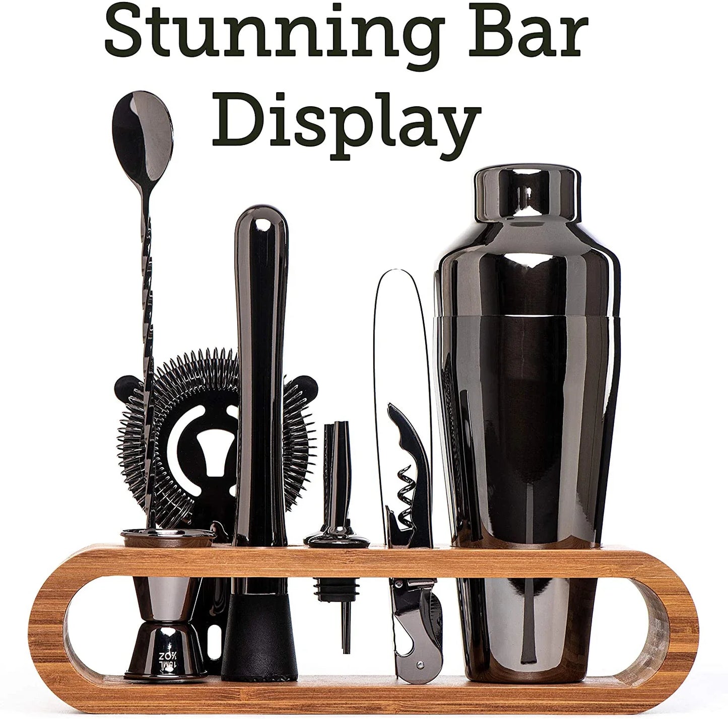 Cocktail Bar set Mixology Bartender Kit: 10-Piece Bar Tool Set
